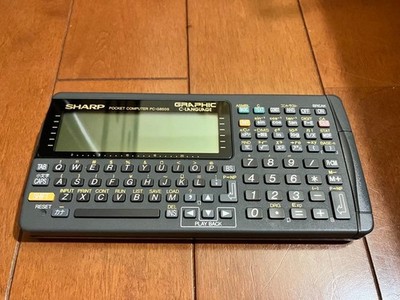 Sharp PC-G850S Pocket Computer Used Good Condition Visible LCD Lines