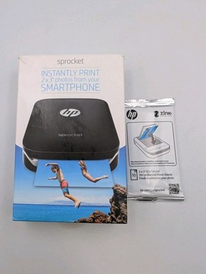 HP Sprocket Fotodrucker - Schwarz und Film - getestet und funktionsfähig 