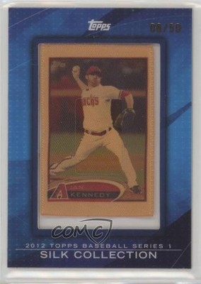 2012 Topps Update Framed Silk Collection 6/50 Ian Kennedy 0b2