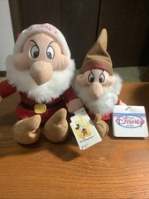 Disney Snow White Grumpy 10  and 12  Holiday Bean bag Plush beanie