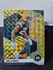 2021 Panini Mosaic #347 Eric Stokes Yellow Reactive Prizm RC
