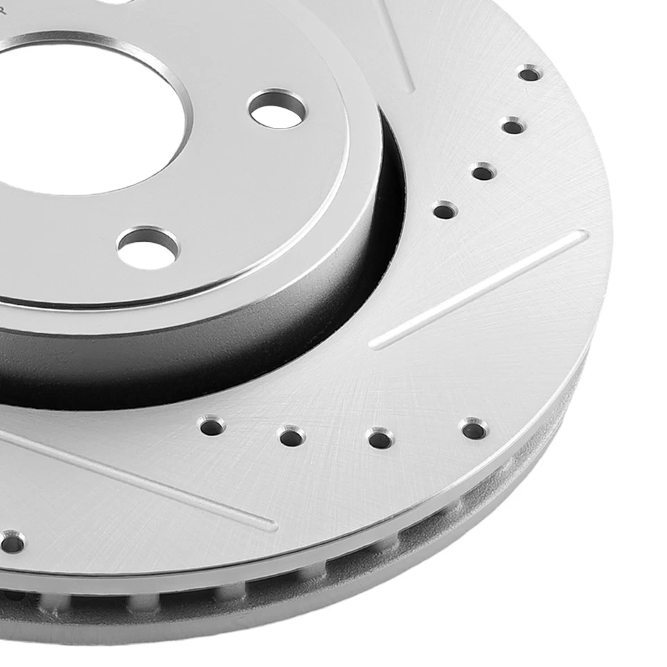 Kit de rotores de freno delanteros traseros y pastillas de cerámica para Dodge Durango 2011-2020 S-53061 Foto 3 de 4