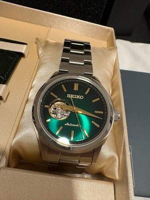 SEIKO Selection Open Heart Off Catalog HFB005J Automatic Emerald Green Watch JDM