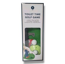 Potty Putter Toilet Time Golf Game - Bathroom Mini Golf Novelty Gag