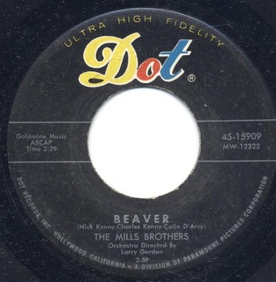 Mills Brothers - Beaver / You Can't Be True Dear - Used Vinyl Record  - G8100z