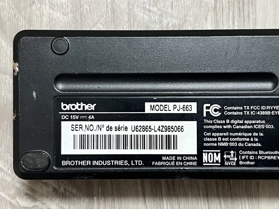 Brother PocketJet 6 Plus PJ-663 A4 Portable Thermal Printer USB Bluetooth PJ663 - Image 4 of 4