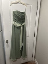 B2 Jasmine Womens Maxi Dress Formal Long Gown Green Bridesmaid Prom Size 10