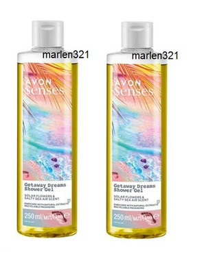 AVON 9,98 /L Senses GETAWAY DREAMS 2 x  250 ml Duschgel = 500 ml
