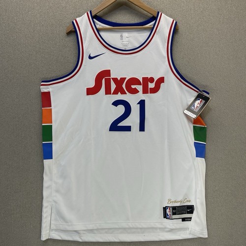 Camiseta Nike Philadelphia 76ers Joel Embiid NBA #21 para hombre XL City Swingman nueva con etiquetas - Imagen 8 de 8