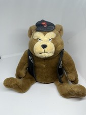 WWF/WWE STONE COLD STEVE AUSTIN Angry Looking Plush Teddy Bear 2002 Idea Factory