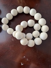Large Wood Bead Garland for Decoration