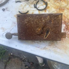 Antique Dutch Elbow Lock Hand Forged Box Latch Pa 1800S Door Hardware Dead Bolt