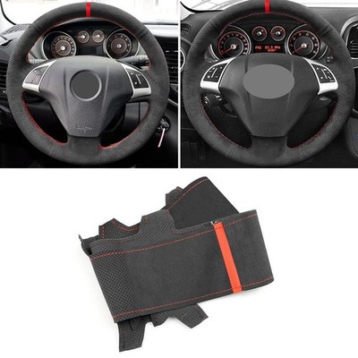 For Fiat Bravo Doblo Grande Punto Linea Qubo DIY Steering Wheel Leather Cover