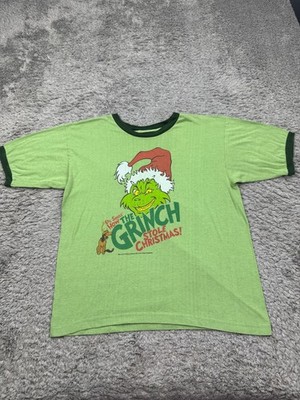 Vtg Dr Seuss Shirt Adult Large Graphic How The Grinch Stole Christmas Movie Tee