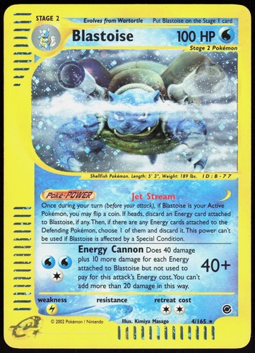 Blastoise - 4/165 - Pokemon Expedition Holo Rare Card NM