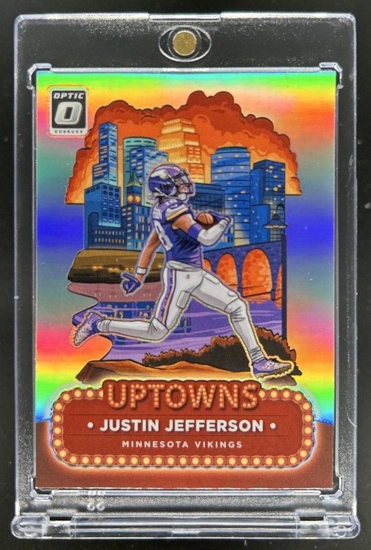 2024 Panini Donruss Optic Justin Jefferson Uptowns SSP #19 Vikings