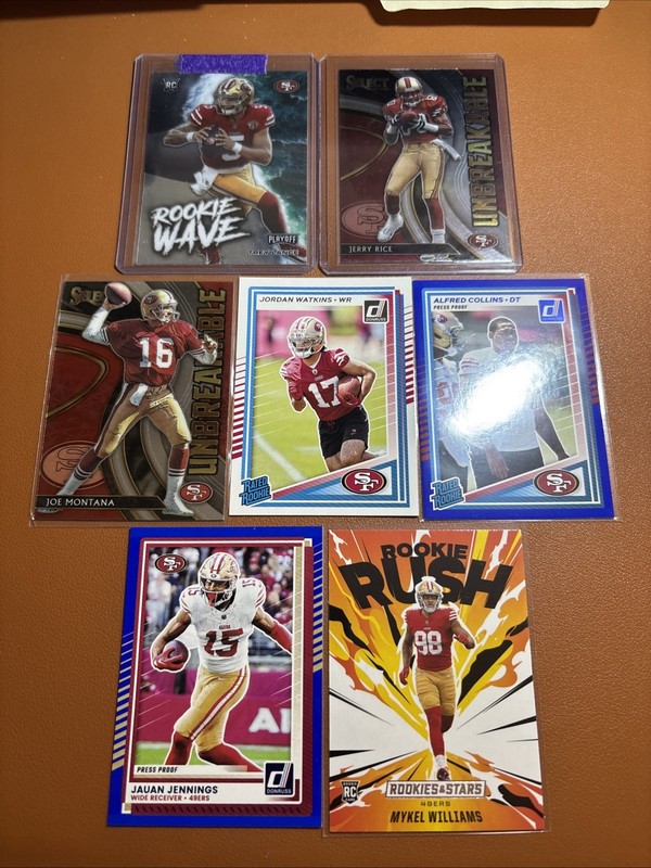 Sam Francisco 49ers NFL Mixed Trading Card Lot RC, Patch, /# And Inserts 1🔥