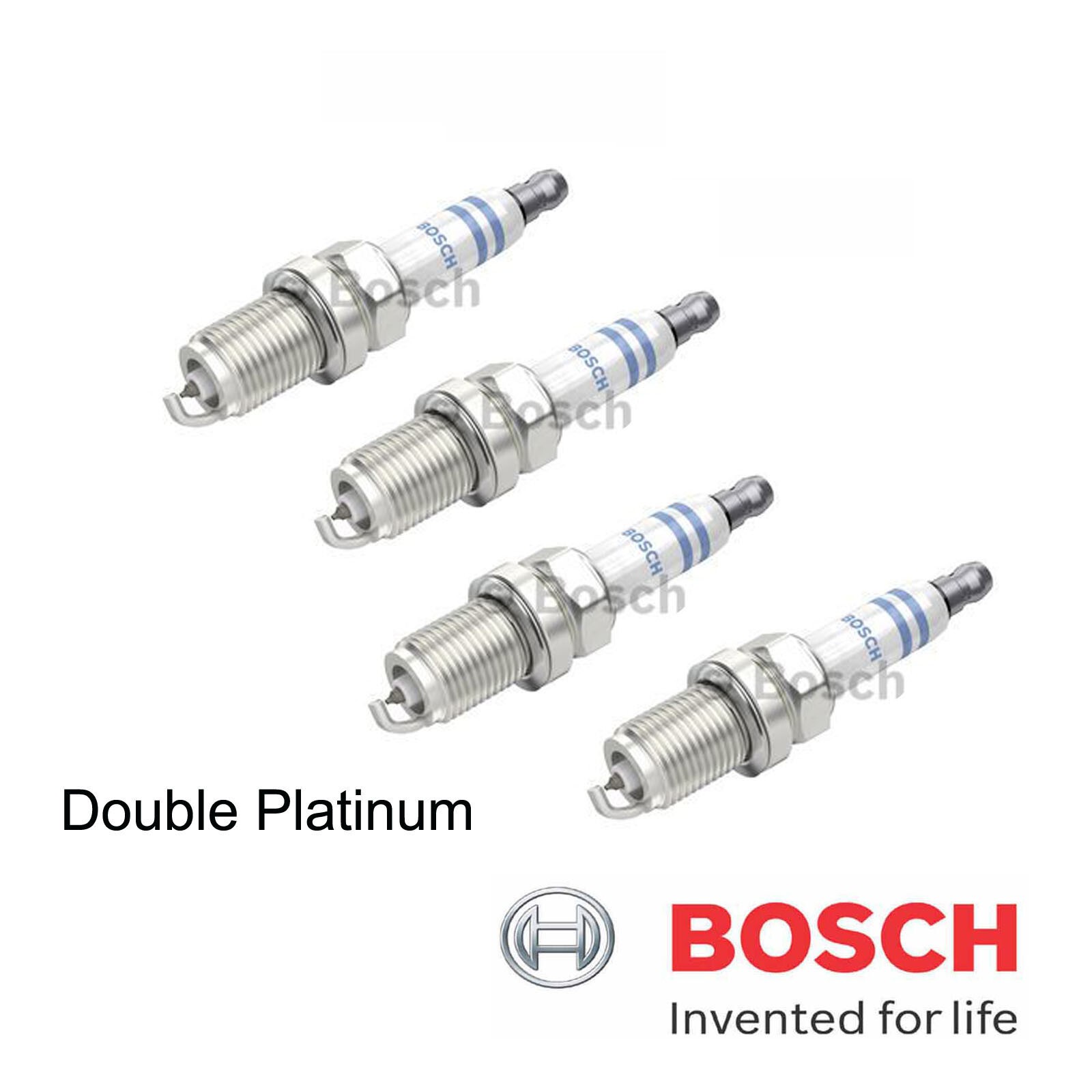 SPARK PLUGS BOSCH DOUBLE PLATINUM x VW GOLF MK5 MK6 GTI R 2.0 AUDI A3 TT A1359