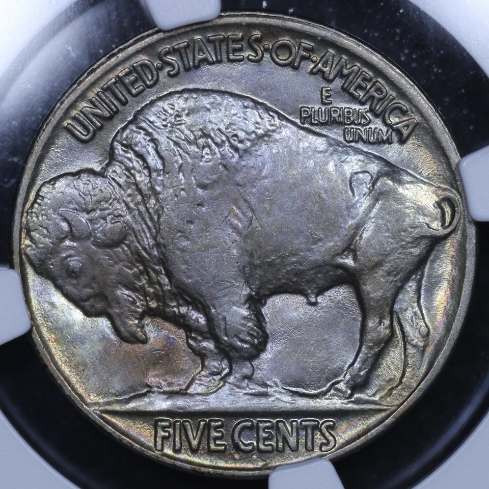 1915 Buffalo Nickel - 5c NGC MS62 - Rainbow Toned 🌈 - Image 4 of 4
