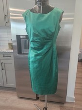 Ralph Lauren Green Stretchy Sleeveless  Cocktail Dress 12
