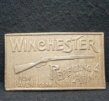WJ15120 VINTAGE 1970s  WINCHESTER REPEATING ARMS  GUN COMPANY MENS BELT BUCKLE