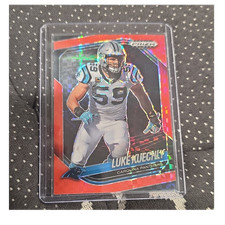 Panini Prizm Black Red Checkerboard Luke Kuechly Panthers #18