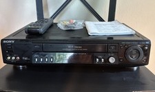 Sony Black Hi-Fi Stereo 120 V 60HZ Video Cassette Recorder SLV-799HF With Remote