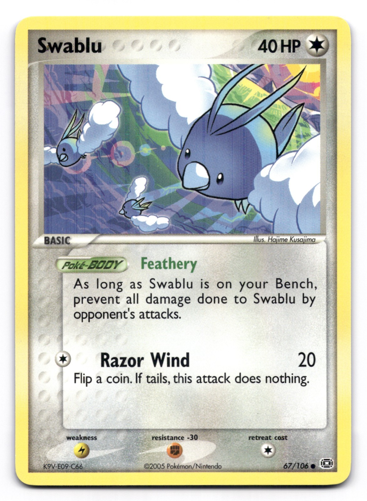 Swablu NM 67/106 Emerald Pokemon TCG Regular