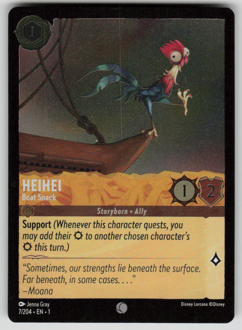 Heihei - Boat Snack Cold Foil Common The First Chapter 7/204 Lorcana NM