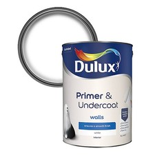 Dulux Walls White Primer Undercoat 5L Interior Exterior Basecoat Paint UK Finish