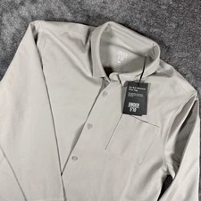 U-510 Under 510 Shirt Men's Large Gray Mist Performance Pique Long Sleeve NEW