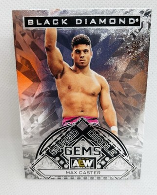 Max Caster Black Diamond Aew - Squared Circle Gems 2024 Upper Deck /99 #SCG-39