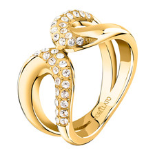 Anello donna/ragazza gioielli Morellato linea Design SAYP33 acciaio pvd oro
