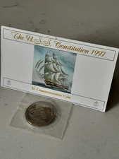1997 U.S.S CONSTITUTION Ship Marshall Islands $5 Medallion Coin