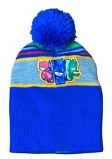 PJ Masks Pom Beanie Kids Multicolor Cap Hat Fitted 2T-5T