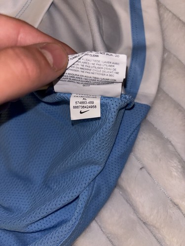 Nike Manchester City XL Soccer Jersey Light Blue/Navy Etihad Airways - Picture 7 of 8