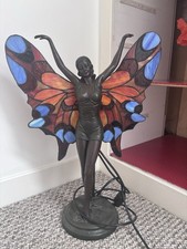 Butterfly/fairy Stained Glass Wings Lamp For Table Or Floor. Tiffany Style.