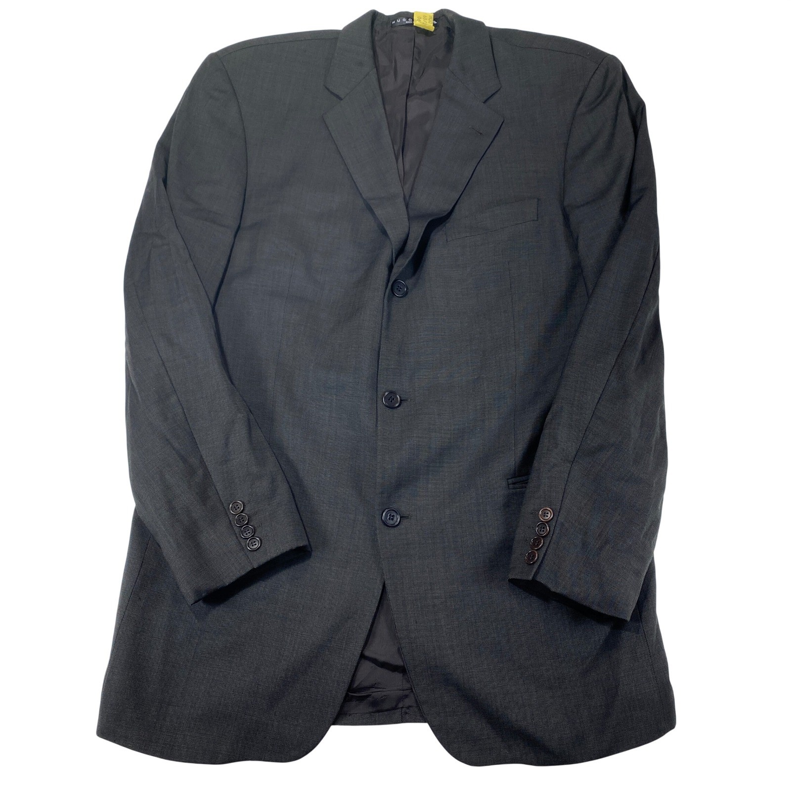 Hugo Boss Blazer Sport Coat Mens 42 L Long Gray 100% Wool Super 100s Jacket