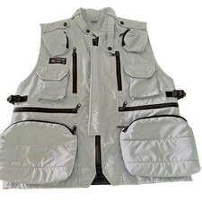 Vtg Matin Shooters Vest 12 Photography Vest Lt Bluish Gray Good Condition! Read