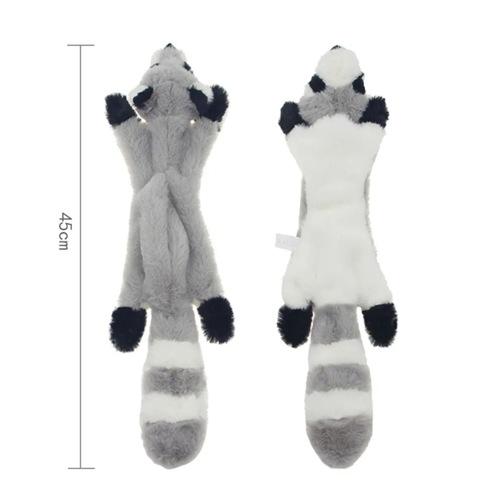 Funny Simulated Animal No Stuffing Dog Toy with Squeakers Durable Stuffingless