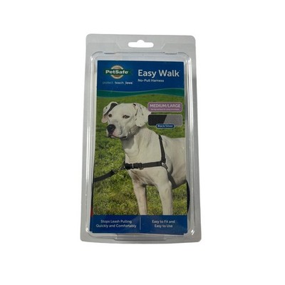 PetSafe Easy Walk No-Pull Harness Medium/Large Black/Silver Dog Training