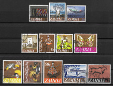 Zambia 1968 Local Motifs-Decimal Currency Lightly used set S.G. 129-140