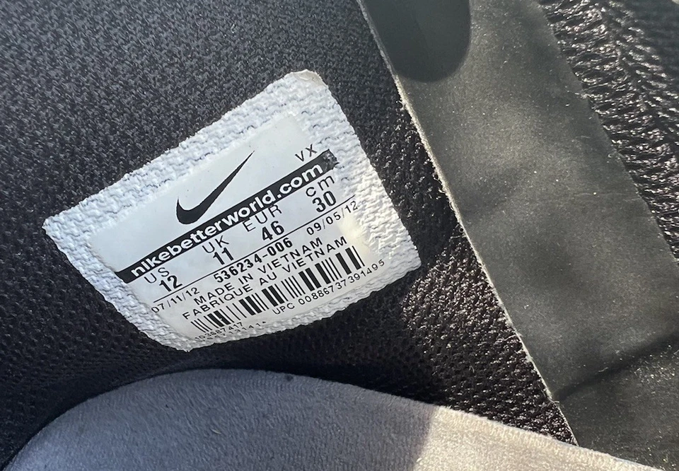 NIKE ACG ZOOM MERIWETHER Negro/Rojo Gamuza Cremallera Talla 12 Hombres Botas DEADSTOCK 2012 Foto 2 de 4