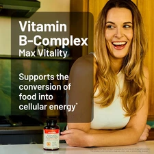 Vitamin B Complex for Women and Men - with Folic Acid Biotin B1 B2 B3 B6 B12 ...