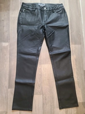 Tripp NYC Men's Daang Goodman Black Faux Leather Pants Size 32