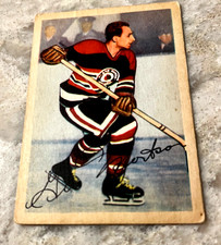 1953 - 54  Parkhurst #81 Gus Mortson Chicago Black Hawks.  NICE!