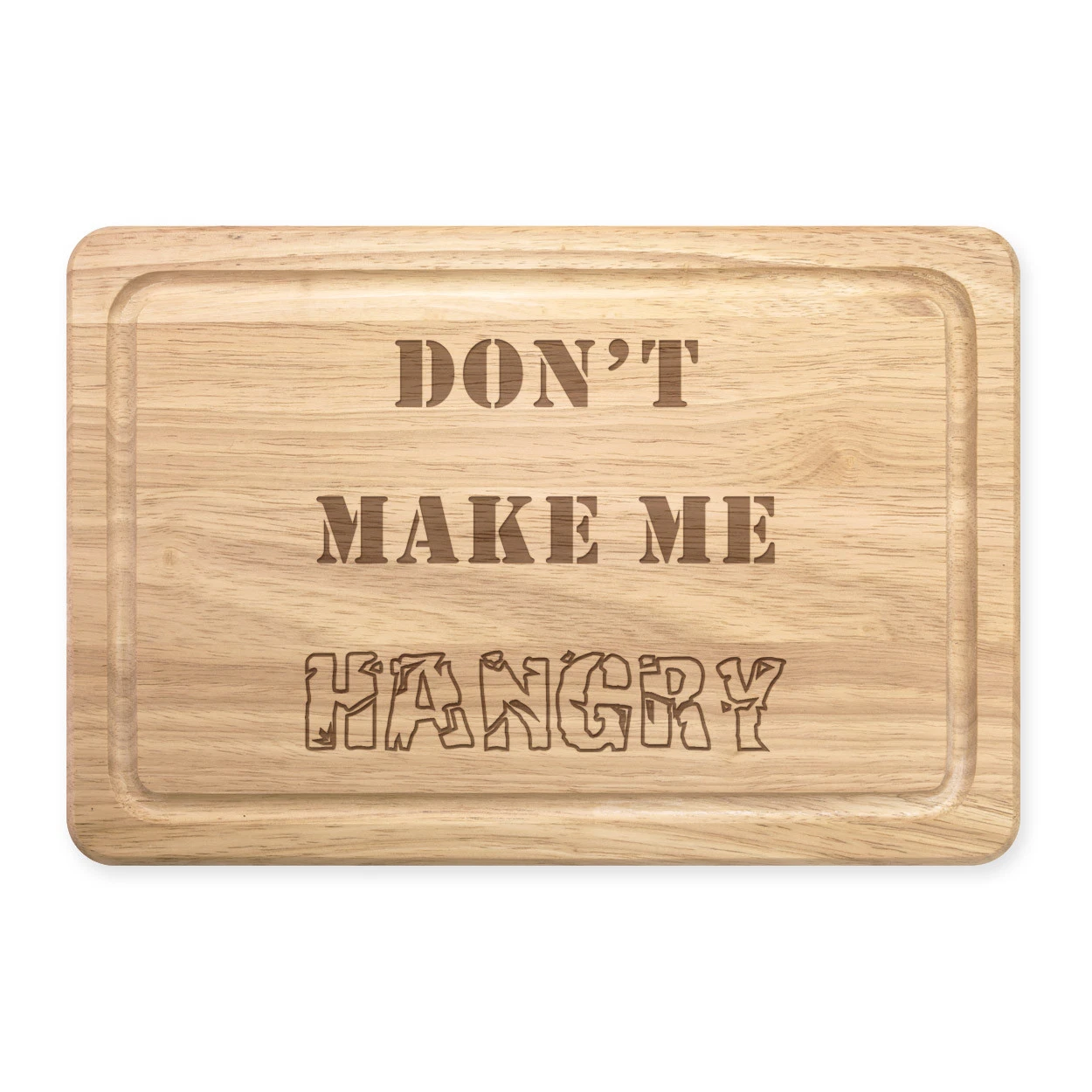 No Hacer Me Hangry Rectangular Madera Tabla de Cortar - Divertido Hambre Comida