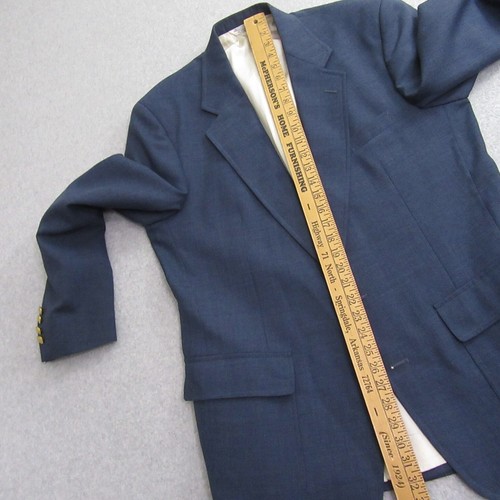 Gant Mens Vintage Blue Blazer 42L Gold Button Sport Coat Single Vent - Picture 9 of 13