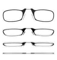 Ultra Thin Reading Glasses Nose Clip Optics Presbyopic +1.0 +1.5 +2.0 +2.5 +3.0 7
