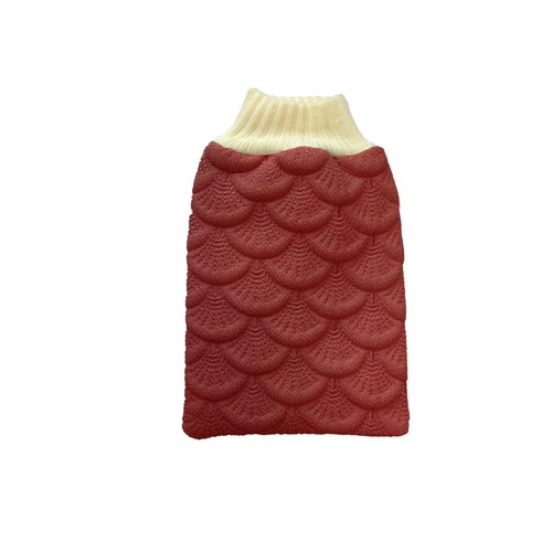 Guanti esfolianti double face in tessuto arruffato schiena loofah scrubber - Foto 12 di 19